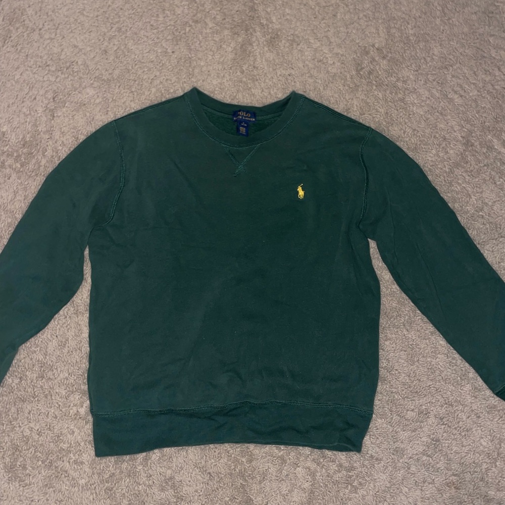 Vintage Green Polo Ralph Lauren Crewneck Sweatshirt